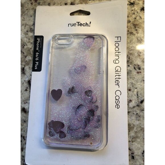 Phone Case New For iPhone 6 Plus 7 Plus Wine Glass Floating Glitter - Picture 2 of 2